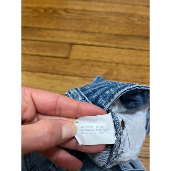 Gap Hadley Denim Jean Shorts Women's Size 8 Inseam 2.5" Frayed Hem Mid Rise - Picture 3 of 4